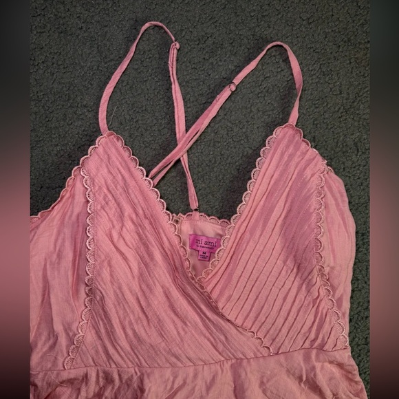 Francesca's Collections Pink Layered Dress - Picture 3 of 4